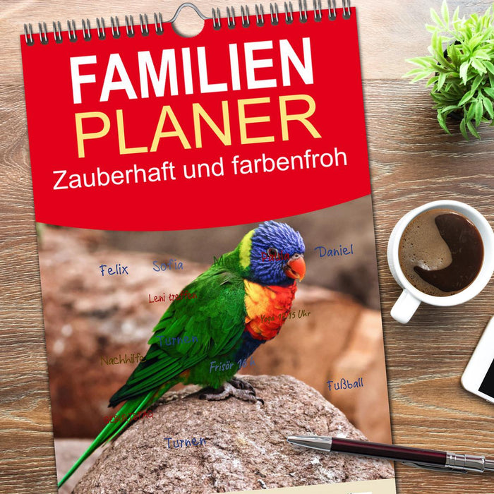 Zauberhaft und farbenfroh (CALVENDO Familienplaner 2026)