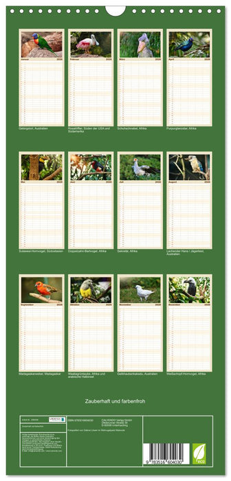 Zauberhaft und farbenfroh (CALVENDO Familienplaner 2026)