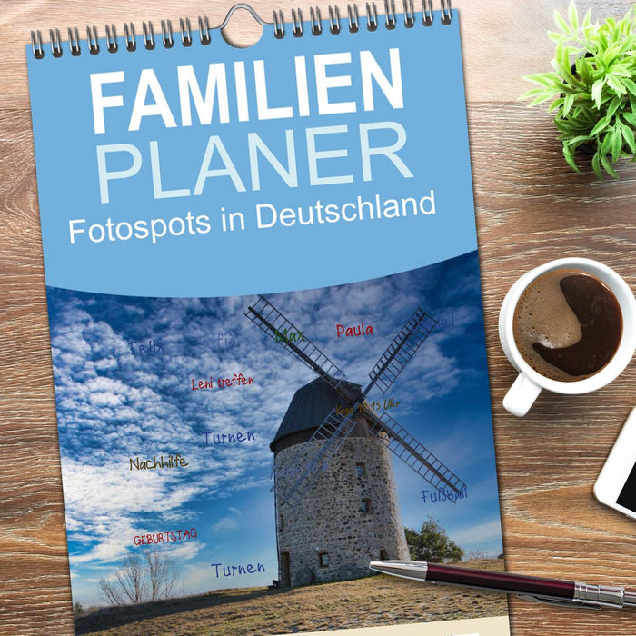 Fotospots in Deutschland (CALVENDO Familienplaner 2026)