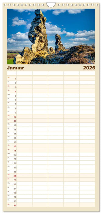 Fotospots in Deutschland (CALVENDO Familienplaner 2026)