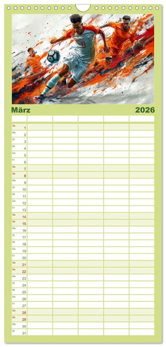 Fußball - alles geben (CALVENDO Familienplaner 2026)