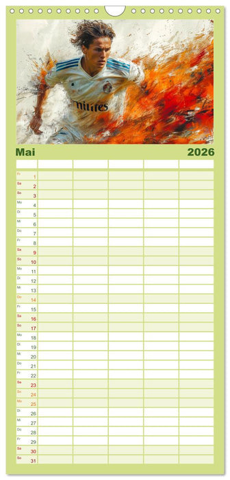 Fußball - alles geben (CALVENDO Familienplaner 2026)