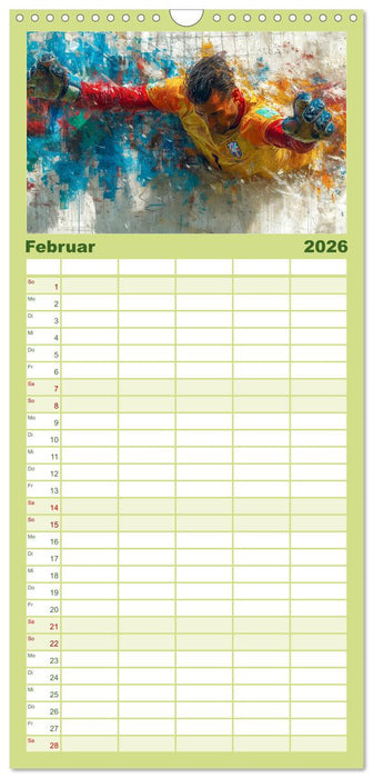 Fußball Torwart (CALVENDO Familienplaner 2026)