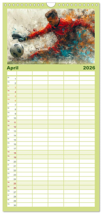 Fußball Torwart (CALVENDO Familienplaner 2026)