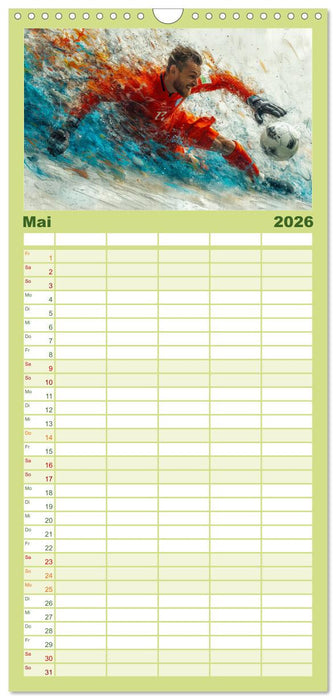 Fußball Torwart (CALVENDO Familienplaner 2026)