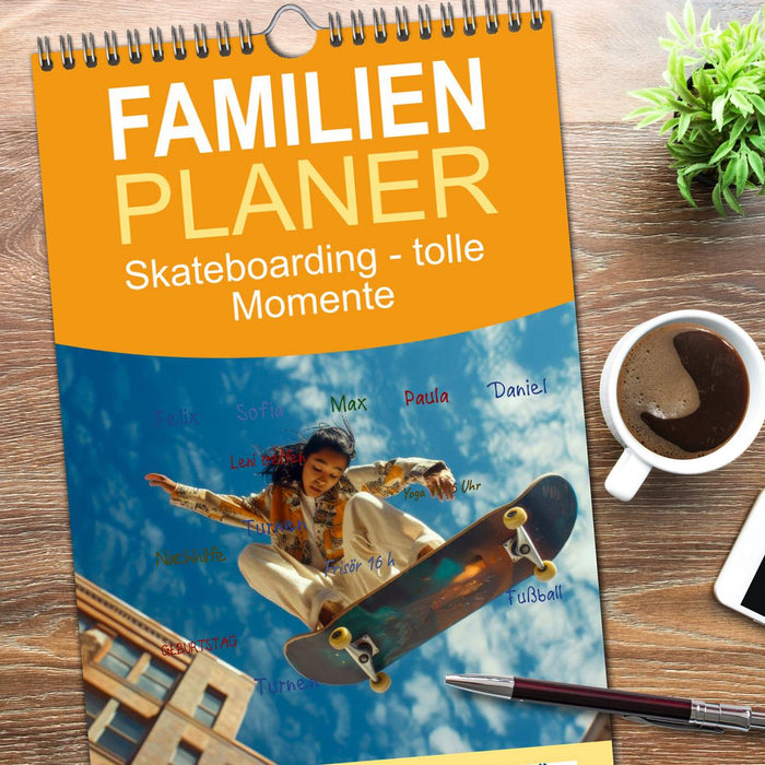 Skateboarding - tolle Momente (CALVENDO Familienplaner 2026)