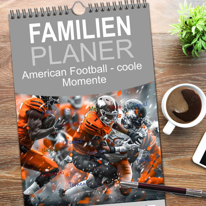 American Football - coole Momente (CALVENDO Familienplaner 2026)