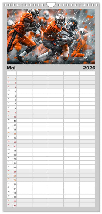 American Football - coole Momente (CALVENDO Familienplaner 2026)