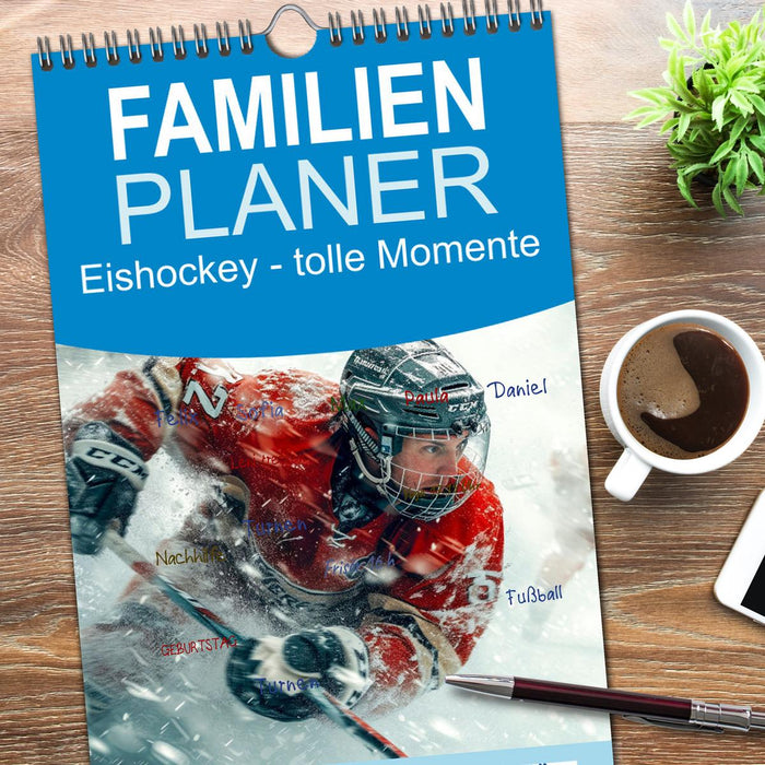 Eishockey - tolle Momente (CALVENDO Familienplaner 2026)