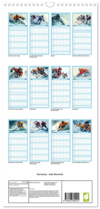Eishockey - tolle Momente (CALVENDO Familienplaner 2026)