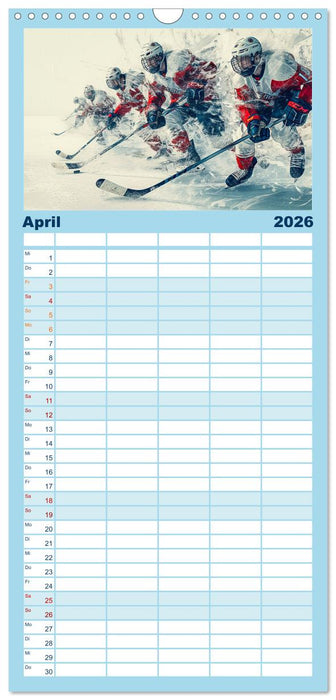 Eishockey - tolle Momente (CALVENDO Familienplaner 2026)
