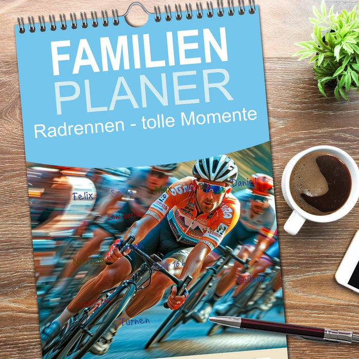 Radrennen - tolle Momente (CALVENDO Familienplaner 2026)