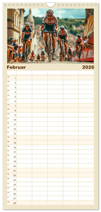 Radrennen - tolle Momente (CALVENDO Familienplaner 2026)
