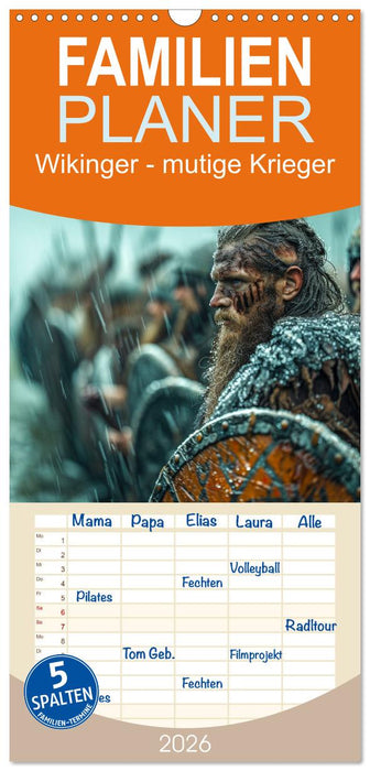 Wikinger - mutige Krieger (CALVENDO Familienplaner 2026)