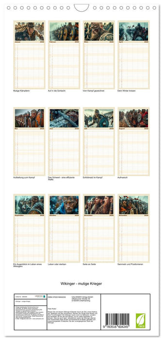 Wikinger - mutige Krieger (CALVENDO Familienplaner 2026)