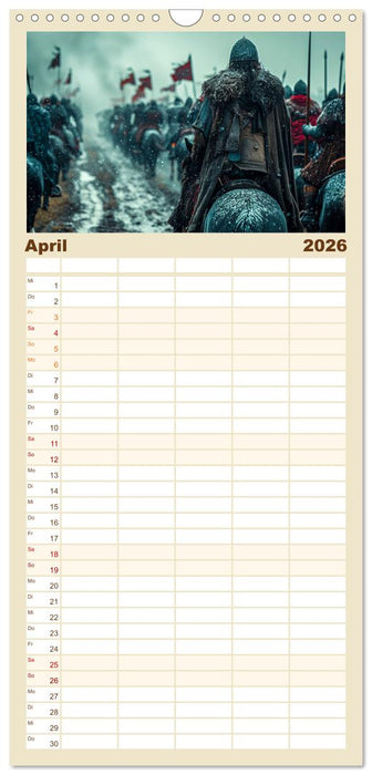 Wikinger - mutige Krieger (CALVENDO Familienplaner 2026)