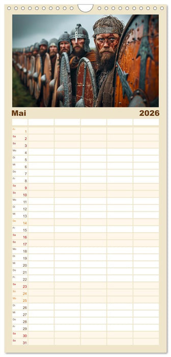 Wikinger - mutige Krieger (CALVENDO Familienplaner 2026)