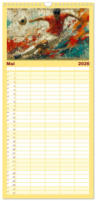 Fußball Graffiti - sportliche Kunst (CALVENDO Familienplaner 2026)