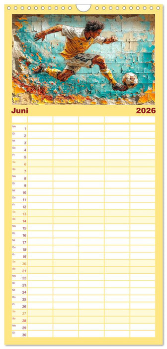Fußball Graffiti - sportliche Kunst (CALVENDO Familienplaner 2026)