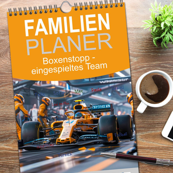 Boxenstopp - eingespieltes Team (CALVENDO Familienplaner 2026)