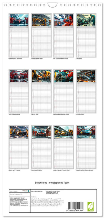 Boxenstopp - eingespieltes Team (CALVENDO Familienplaner 2026)