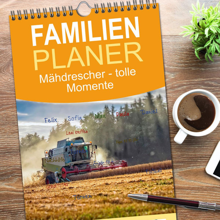 Mähdrescher - tolle Momente (CALVENDO Familienplaner 2026)