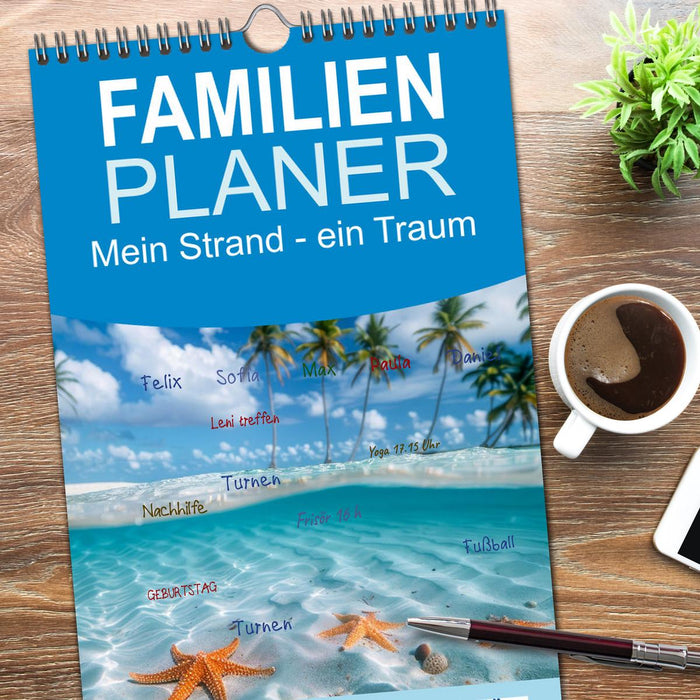 Mein Strand - ein Traum (CALVENDO Familienplaner 2026)