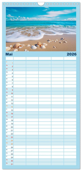 Mein Strand - ein Traum (CALVENDO Familienplaner 2026)