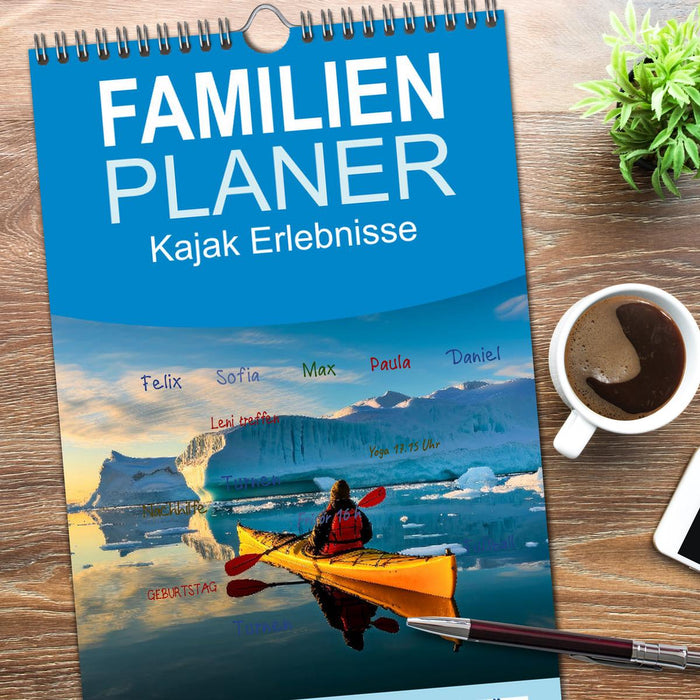 Kajak Erlebnisse (CALVENDO Familienplaner 2026)