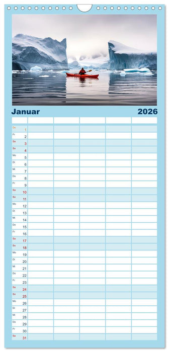 Kajak Erlebnisse (CALVENDO Familienplaner 2026)