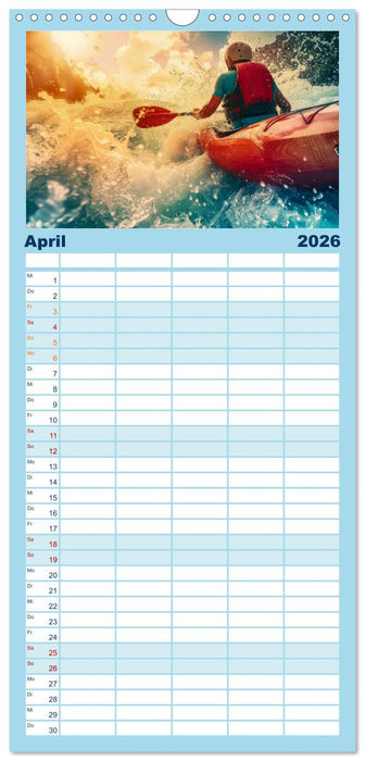 Kajak Erlebnisse (CALVENDO Familienplaner 2026)