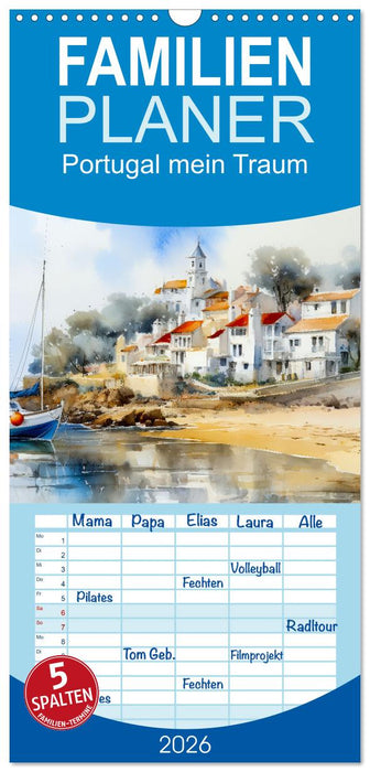 Portugal mein Traum (CALVENDO Familienplaner 2026)