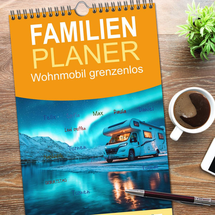 Wohnmobil grenzenlos (CALVENDO Familienplaner 2026)