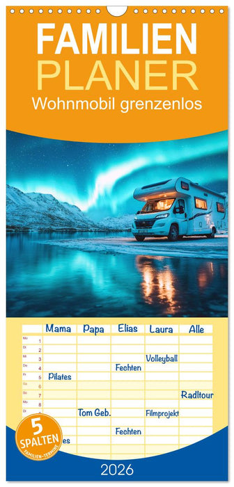 Wohnmobil grenzenlos (CALVENDO Familienplaner 2026)