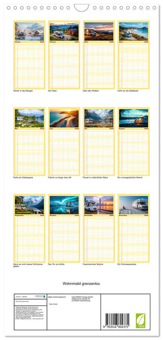 Wohnmobil grenzenlos (CALVENDO Familienplaner 2026)