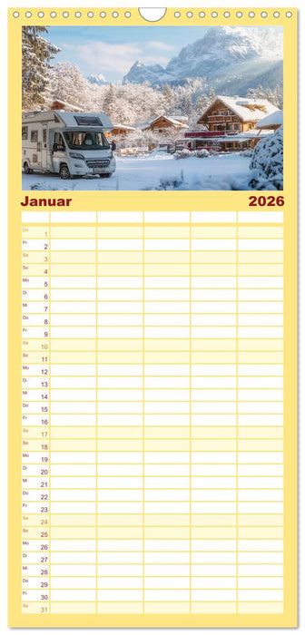 Wohnmobil grenzenlos (CALVENDO Familienplaner 2026)