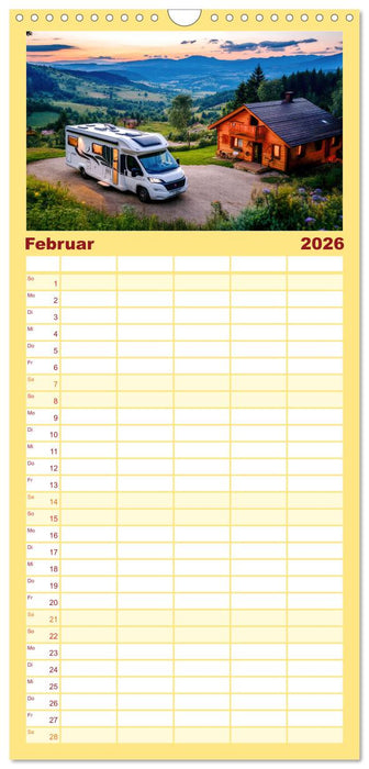 Wohnmobil grenzenlos (CALVENDO Familienplaner 2026)