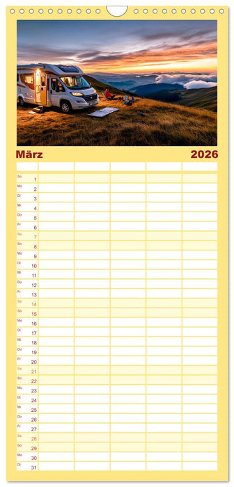 Wohnmobil grenzenlos (CALVENDO Familienplaner 2026)