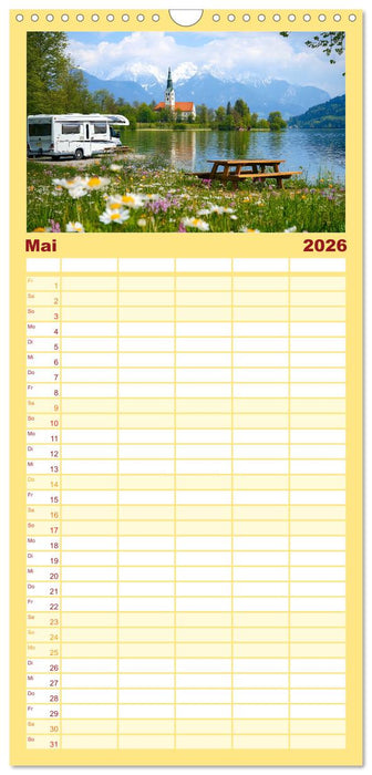 Wohnmobil grenzenlos (CALVENDO Familienplaner 2026)