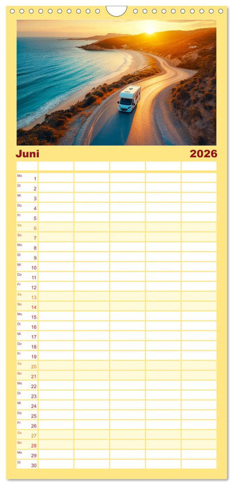 Wohnmobil grenzenlos (CALVENDO Familienplaner 2026)