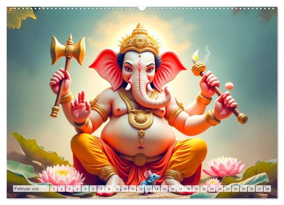 Hinduistische Mythologie - Götter, Helden und Monster (CALVENDO Wandkalender 2026)