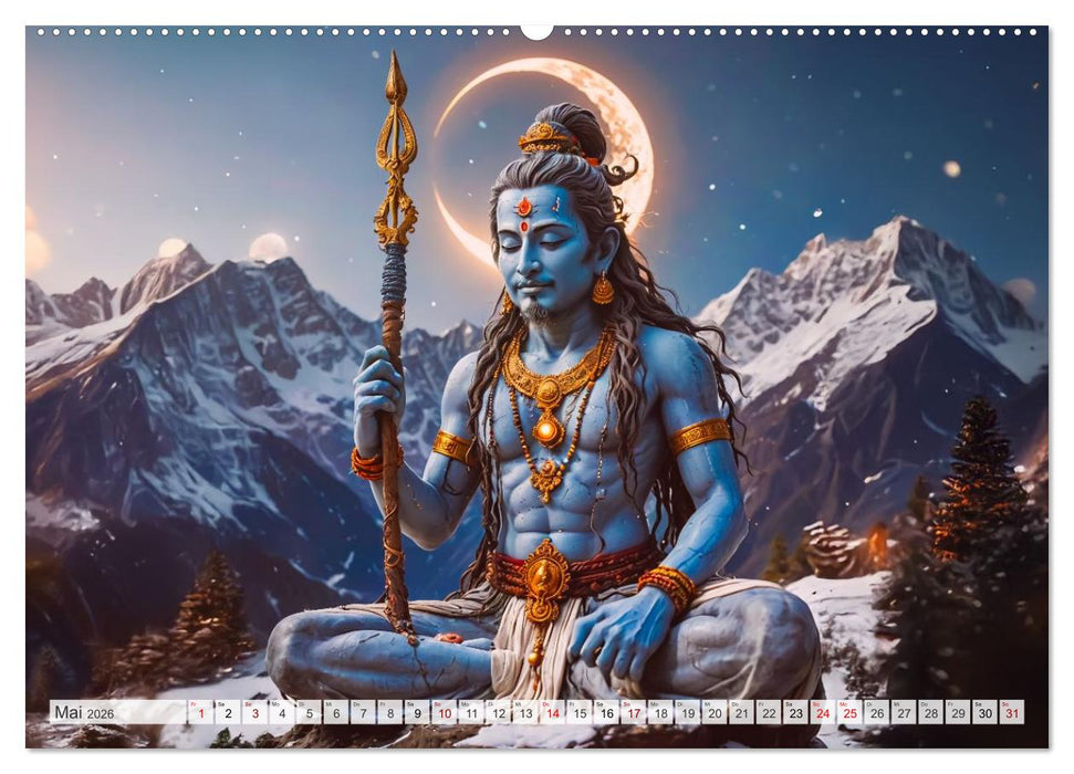 Hinduistische Mythologie - Götter, Helden und Monster (CALVENDO Premium Wandkalender 2026)