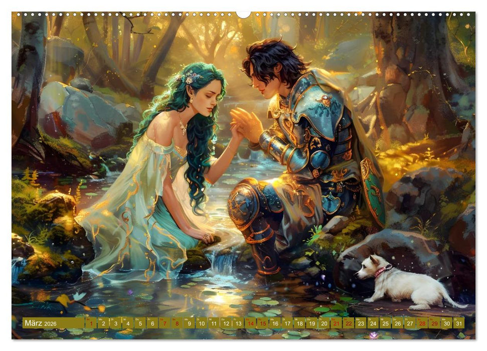 Bücher, Liebe und ein kleiner Hund (CALVENDO Wandkalender 2026)