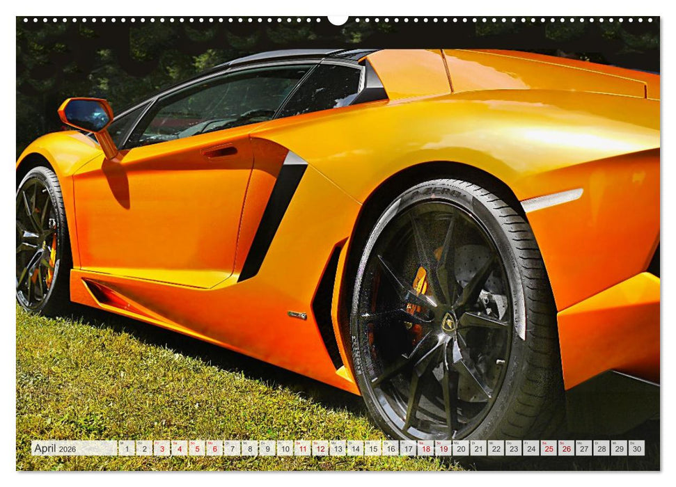 Muscle Cars, Geschwindigkeit und Leidenschaft (CALVENDO Premium Wandkalender 2026)