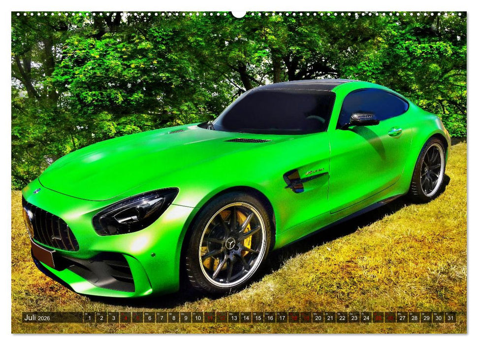 Muscle Cars, Geschwindigkeit und Leidenschaft (CALVENDO Premium Wandkalender 2026)