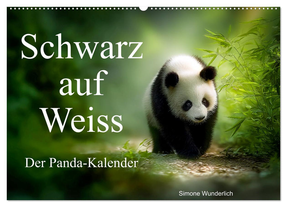 Schwarz auf Weiß - Der Panda-Kalender (CALVENDO Wandkalender 2026)