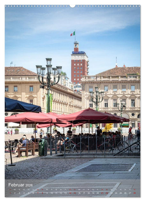 Turin. Geschichte und Architektur. (CALVENDO Wandkalender 2026)