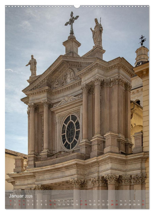 Turin. Geschichte und Architektur. (CALVENDO Premium Wandkalender 2026)