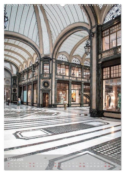 Turin. Geschichte und Architektur. (CALVENDO Premium Wandkalender 2026)