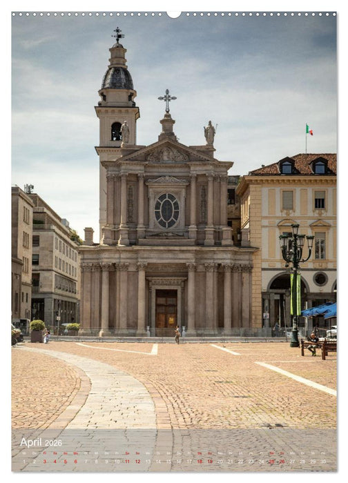 Turin. Geschichte und Architektur. (CALVENDO Premium Wandkalender 2026)